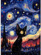 Olympus Diamond Painting "Beautiful Cat Big Eyes Under Starry Night" Mosaic "Beautiful Cat Big Eyes Under Starry Sky" 40x30