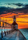 Olympus Diamond Painting "lighthouse St.joseph Michigan Usa" Ψηφιδωτό Μωσαικό "φάρος Κάπου Στις Ηπα" 40χ30