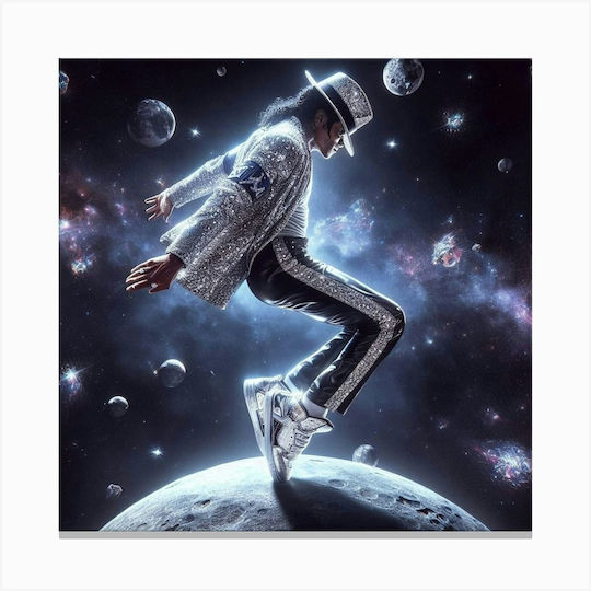 Olympus Diamond Painting "michael Jackson Moonwalk" Ψηφιδωτό Μωσαικό "μάικλ Τζάκσον Βασιλιάς Ποπ Χορός" 50χ40