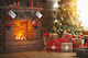 Olympus Diamond Painting "Christmas Scene Decorated Tree Fireplace" Mosaic "Christmas Scene Decorated Tree Fireplace Gifts" 40x30