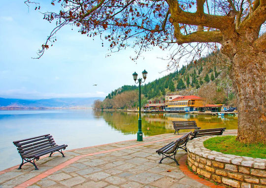 Olympus Diamond Painting "Lake Orestiada-Kastoria Greece" Mosaic "Lake Orestiada-Kastoria" 40x30