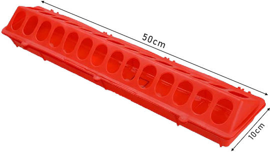 Kunststoff Futtermittel für Vögel 50x10cm.