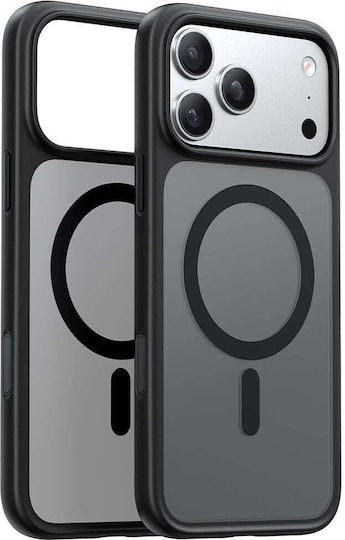 Torras Guardian Magnetic Umschlag Rückseite Silikon Schwarz (iPhone 17 Pro Max)