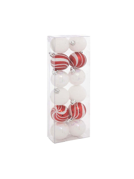 Hängendes Kugel Ornament Ornament Mehrfarbig 4cm Set 12Stück