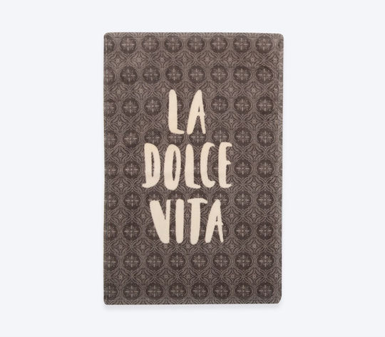 Nef-Nef Homeware La Dolce Vita Tea Towel in Gray Color 40x60cm