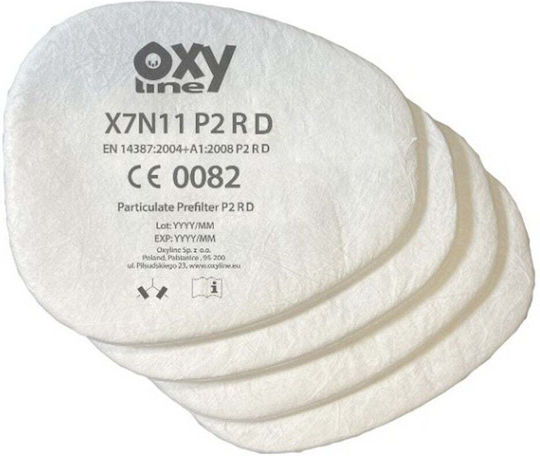 Oxyline Pvg-7n11 P2rd Schutzmasken Vorfilter 4 Stück