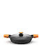 Bra Efficient Flacher Topf aus Aluminium 32cm