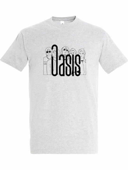 T-shirt Unisex " Oasis Band Minimal Design " Ash T-shirt Unisex " Oasis Band Minimal Design " Ash