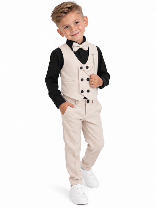 Kids Clothing Sets Summer Beige 5 Pieces