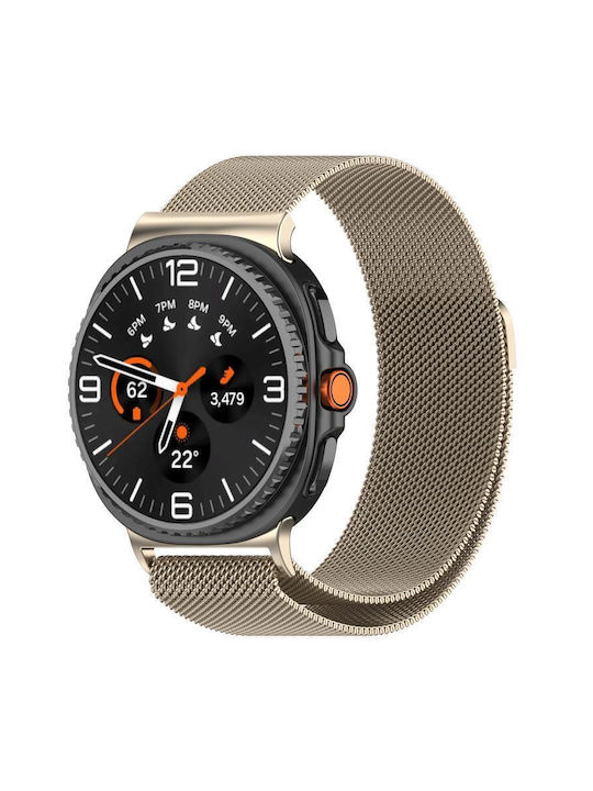 Λουράκι Milanese Stainless Steel Samsung Galaxy Watch 8 40mm 44mm Classic 46mm Starlight