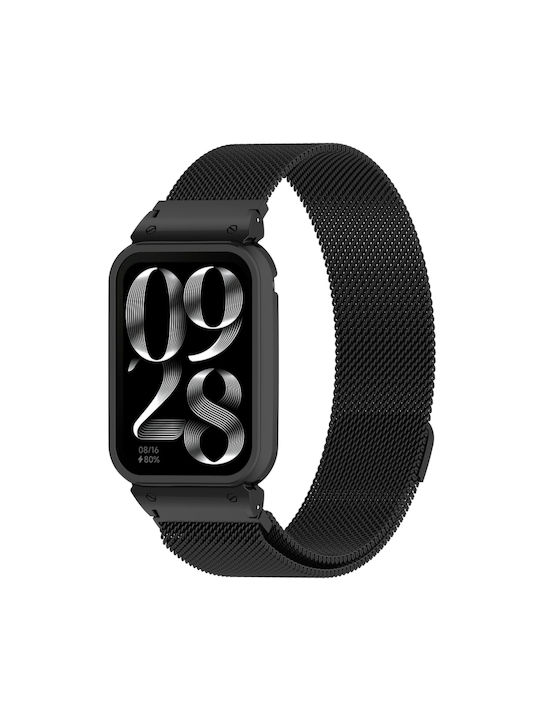 Λουράκι Ανοξείδωτο Ατσάλι Μαύρο (Smart Band 8 Pro)