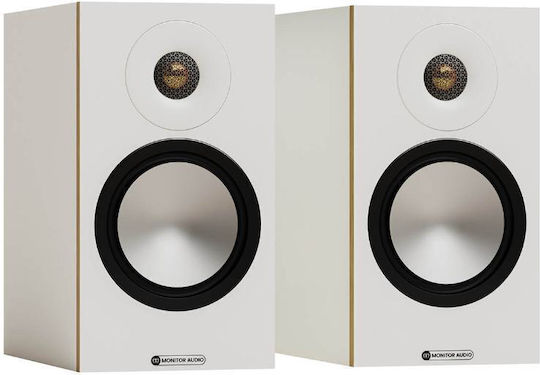 Monitor Audio Bronze 50 7G Paar Hi-Fi Lautsprecher Buch selbst 100W 2 Anzahl von Fahrern B18.5xT32.8xH33.5cm. Weiß