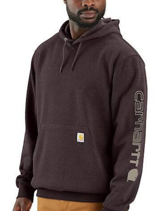 Carhartt Hanorac Cu Glugă Dark Sepia