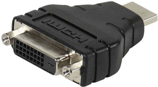 Vivanco 47075 Adaptor De La DVI Feminin La HDMI Masculin Negru