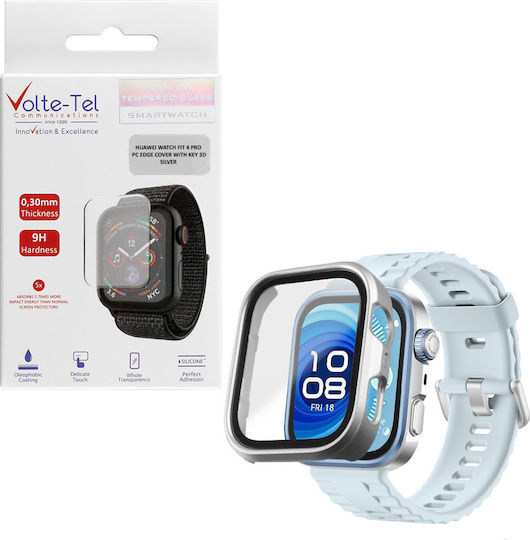 Volte-Tel Edge Cover With Key Tempered Glass for the Huawei Watch Fit 4 Pro 1pcs
