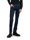 Grover Men's Elastic Straight Blue Jeans Pants