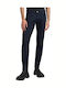Anbass Men's Jeans Pants Elastic with Slim Fit Blue