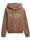 D2 Ovin Women's Sweatshirt Hooded Taupe Grey