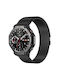 Wearable Strap Easy Click Parachute Buckle Milanese Stainless Steel Xiaomi Amazfit T-rex 3 Black