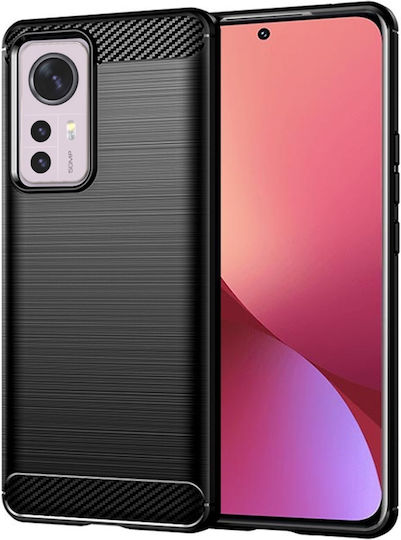 Back Cover Silicone Black (Xiaomi 12 / 12XRealme 12x)