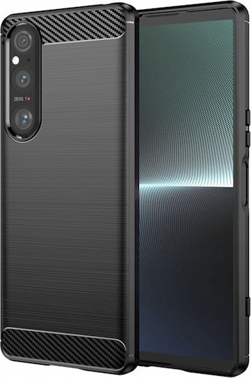 Umschlag Rückseite Silikon Schwarz (Xperia 1 V)