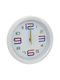 Keskor 87535-1 Plastic Wall Clock Diameter 25cm x 4.5cm White