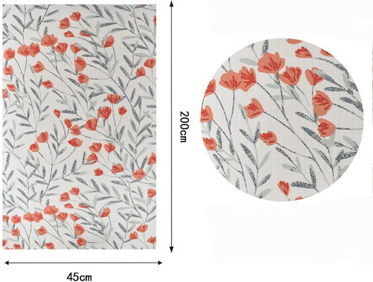 Rulou Tapet Autocolant Roșu-Gri 45x200cm Galifas 7758179 Galifas