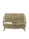Μπιζουτιέρα Μεταλλική Ασημί 13.5x10.5x8cm Galifas 7575491 Galifas