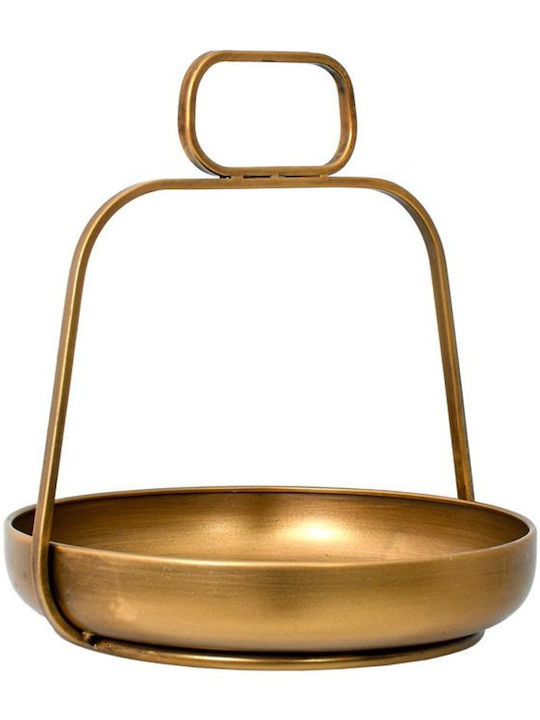 Metallic Tray Fylliana Fl620327 Gold Color 26x2...