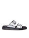 Josef Leder Flache Sandalen für Damen in Gray Farbe