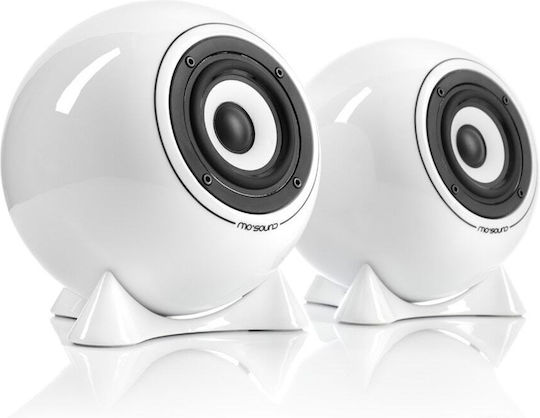 Mo° Sound Ball Classic Set N1 Двойка Hi-Fi Говорители Bookself 15W Бял / Черен