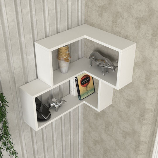Γωνιακό Ράφι White 60x45x55εκ.