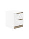 Bedside Table Verena Wooden White 40x40x50cm