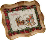 Fylliana Christmas Tray Plastic Redς L43xW30xD3cm.