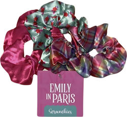 Emily In Paris Roses Λαστιχάκια Μαλλιών