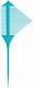 Salon Tech Kamm Haare Blau