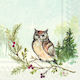 Decoupage Woodland Eule Serviette 1 Stück
