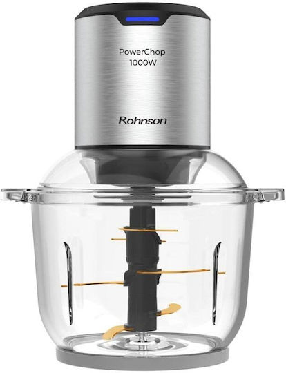 Rohnson PowerChop Multi Chopper 1000W with 2L Bowl Gray