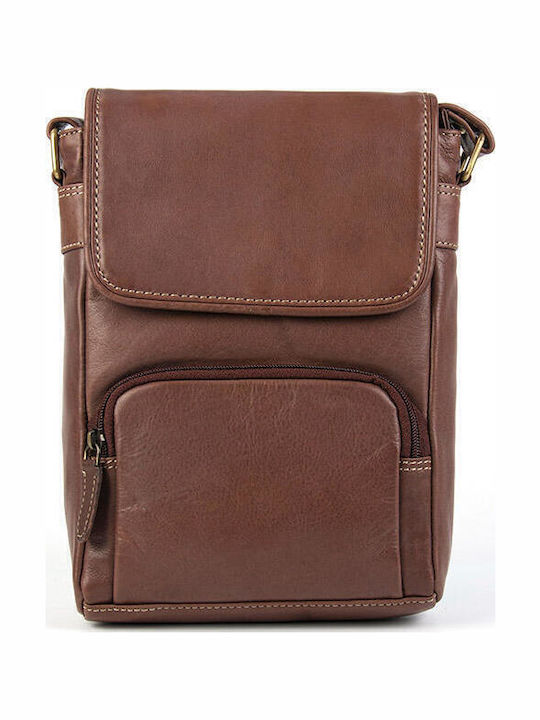 Leather Men's Bag Shoulder / Crossbody Brown
