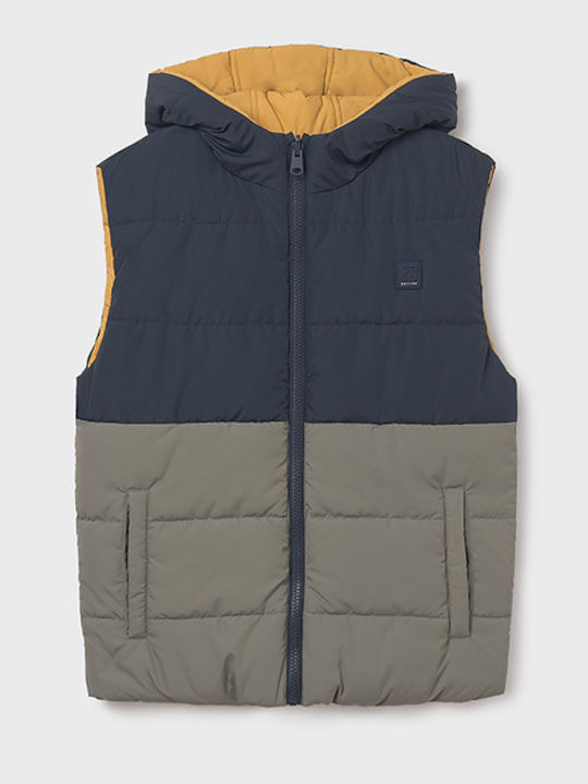 Mayoral Kids' Casual Jacket Sleeveless with Hoo...