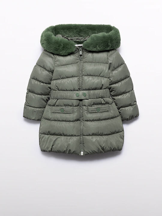 Abel & Lula Kids' Casual Jacket with Hood Green