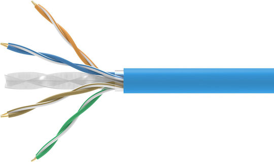 Equip U/UTP Cat.6a (Gigabit) Мрежов Кабел Ethernet Без Конектори 305м Син