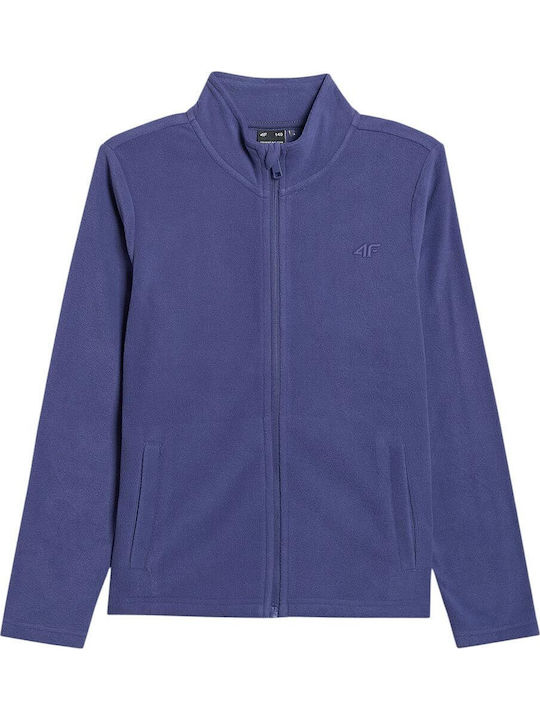 4F Kids Cardigan Fleece Blue