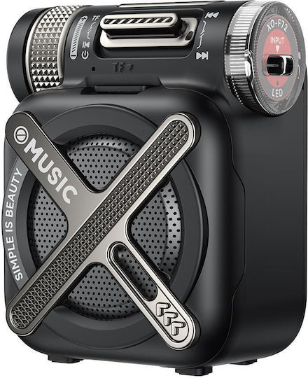 XO F72 Mecha Bluetooth Speaker 5W with Battery Life up to 12 hours Black