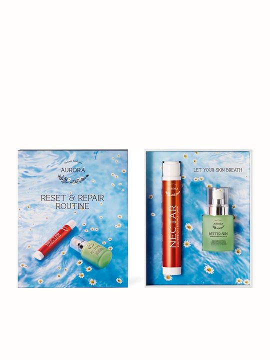 Aurora Natural Reset & Repair Routine Комплект за грижа за кожата за Против стареене, Хидратация & Блясък Aurora Natural Reset & Repair Routine Комплект за грижа за кожата за Против стареене, Хидратация & Блясък