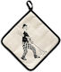 Helen B Sunday in Paris Pot Holder Fabric White 1pcs