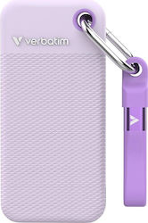 Verbatim Pocket USB 3.2 External SSD 1TB M.2 Purple / White