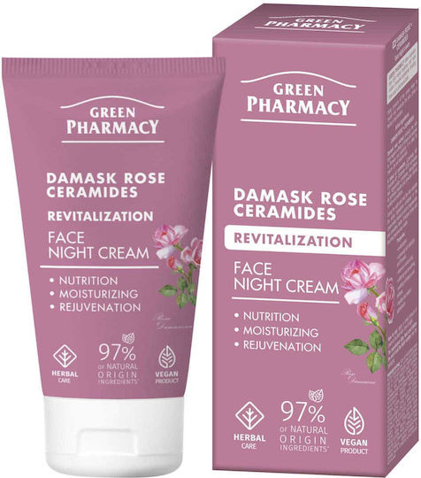 Green Pharmacy Damask Rose Ceramides Creme Gesicht Nacht 50ml