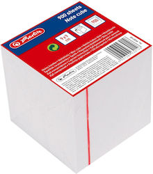 Herlitz Aufkleber Notizblöcke im Würfel Weiß 9x9cm