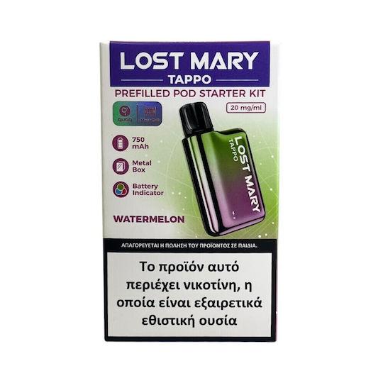 Lost Mary Tappo Ηλεκτρονικό Τσιγάρο μιας Χρήσης Watermelon 2ml 20mg